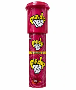 Push Pop Flip 'n' Dip - Tyčinkové lízátko s práškem a příchutí koly 25 g