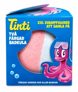 Tinti dvoubarevná šumivá koule do koupele s překvapením XXL