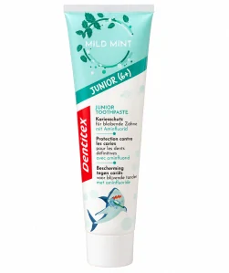 Dentitex Junior Dětská zubní pasta s jemnou mátovou příchutí a aminfluoridem od 6 let (100 ml)