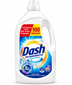 DASH Alpen Frische – Univerzální prací prostředek na bílé a stálobarevné prádlo (100 pracích dávek) 4500ml