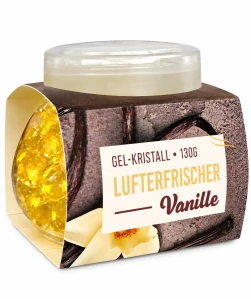 Gel-Kristall Osvěžovač vzduchu v gelových krystalech s vůní vanilky (130 g)