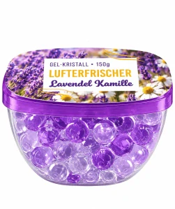 Gel-Kristall Osvěžovač vzduchu v gelových krystalech s vůní levandule a heřmánku (150 g)
