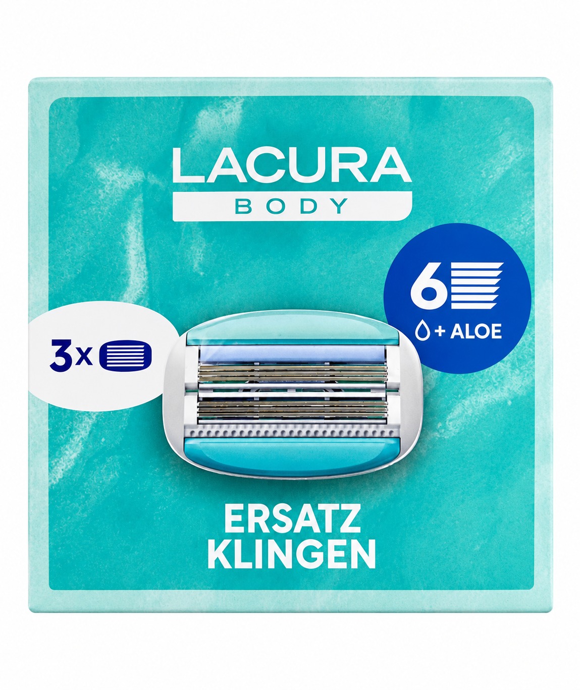 Lacura Body Náhradní 6břité hlavice pro dámský holicí strojek (3 ks)