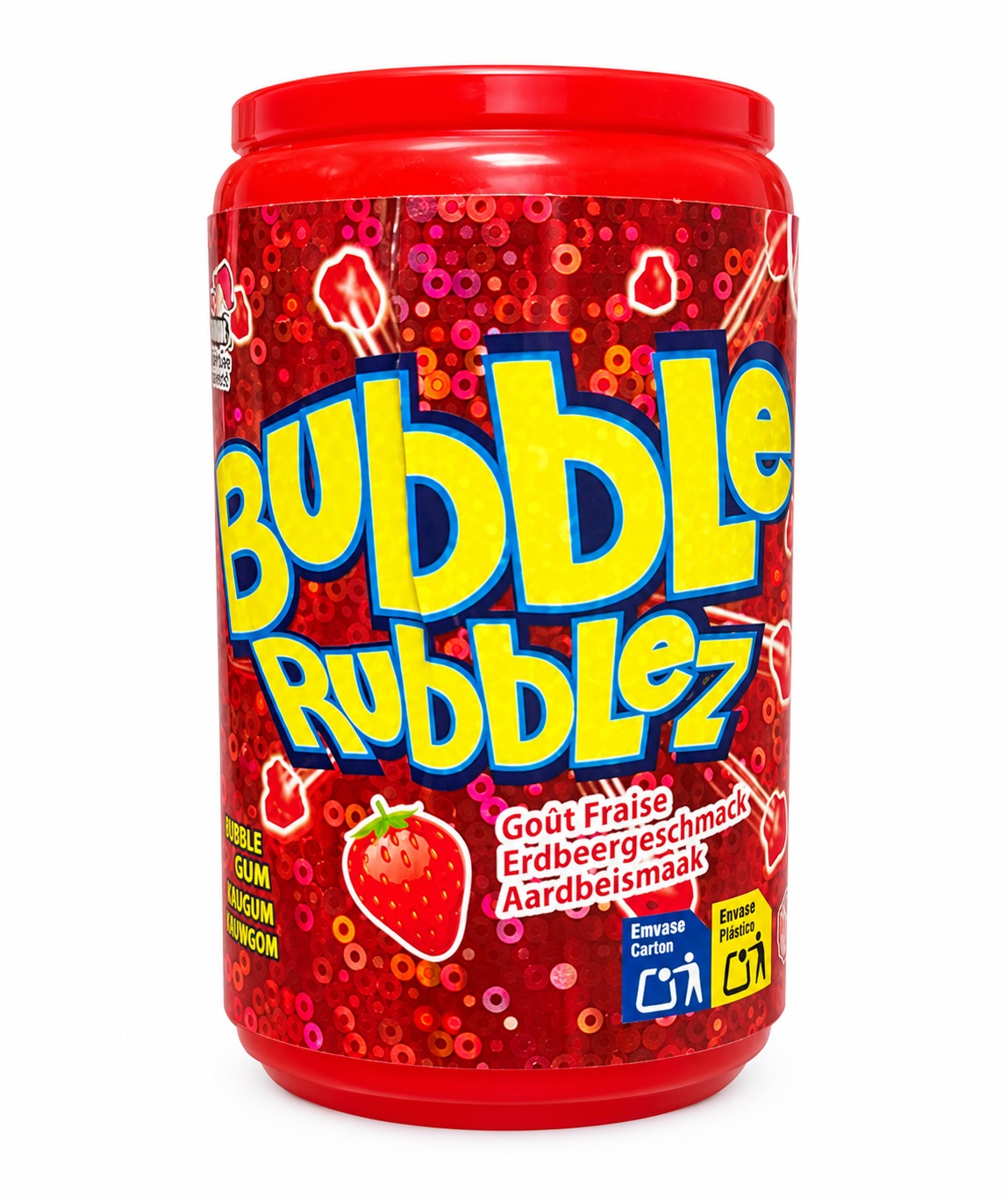Bubble Rubblez Žvýkačky s příchutí jahody 60g