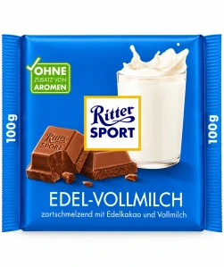 Ritter Sport Edel-Vollmilch jemná mléčná čokoláda 100 g