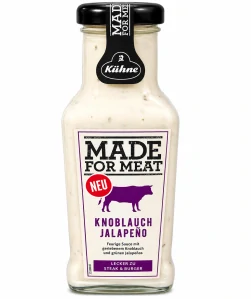 Kühne Made for Meat Pikantní omáčka s česnekem a jalapeno 235 ml