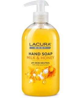 LACURA Body Tekuté mýdlo na ruce Mléko & Med 500 ml